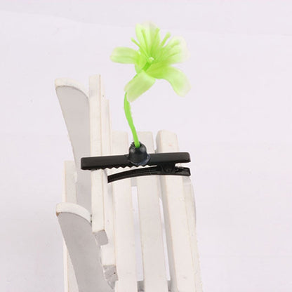 1PC Funny Show Bean Sprout Bobby Hairpin Flower Plant Hair Clips For Kids Girls Women Hair Styling Tool