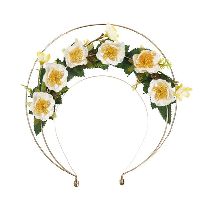 Molans Spring Bohemian Flower Crowns Beach Hawaii Floral Garland Romantic Faux Rose Wedding Wreaths New Flower Headband