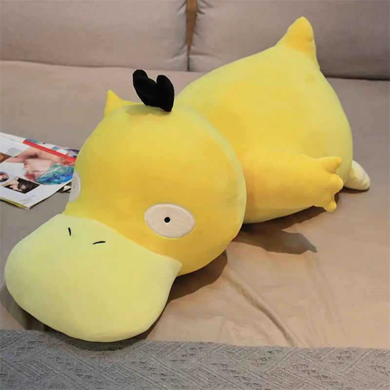 Kawaii Giant Psyduck Plush Yellow Duck Big Size Soft Pillow Home Decoration Sofa Doll Toys for Children Girlfriend Gift