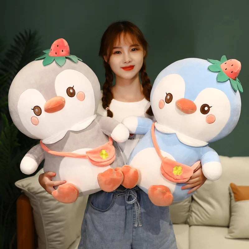 Hot New Kawaii Big Soft Giant Penguin Plush Toys Stuffed Cartoon Animal Doll Pillow Baby Lovely Girls Christmas Birthday Gift