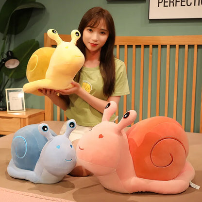 20-30cm Cartoon Snails Plush Toys Lovely Animal Pillow Stuffed Soft Kawaii Snail Dolls Sofa Cushion Cute Birthday Gift for Girls