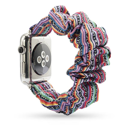 Scrunchie Elastic Watch Straps Watchband for Apple Watch Band Series 7 6 5 4 38mm 40mm 42mm 44mm for iwatch 45/41mm Bracelet
