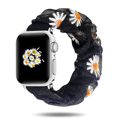Scrunchie Elastic Watch Straps Watchband for Apple Watch Band Series 7 6 5 4 38mm 40mm 42mm 44mm for iwatch 45/41mm Bracelet