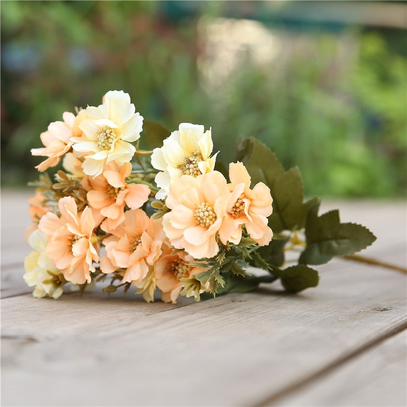 7 forks / bouquet peony fake flower silk flower peony bouquet wedding home decoration fake peony rose