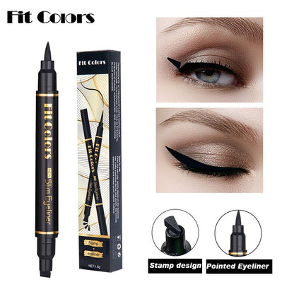 Big Seal Stamp Liquid Eyeliner Pen Waterproof Fast Dry Black Eye Liner Pencil With Eyeliner Cosmetic Double-ended Eyeliner