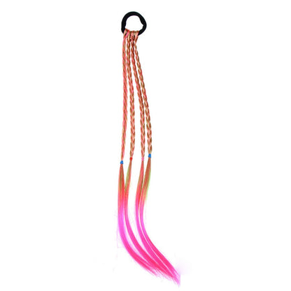 New Cute Girls Elastic Hair Rope Rubber Bands Braides Hair Accessories Wig Ponytail Hair Ring Kids Twist Braid Rope Hair Braider