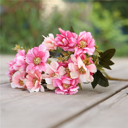 7 forks / bouquet peony fake flower silk flower peony bouquet wedding home decoration fake peony rose