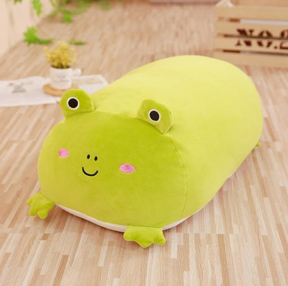 18-28CM Soft Cartoon Pillow Plushies Cushion Cute Fat Dog Cat Totoro Penguin Pig Frog Plush Toy Stuffed Animal Lovely Kids Birthday Gift