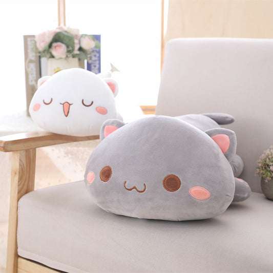 35cm Kawaii Lying Cat Plush Toys Stuffed Animal Cute Cat Doll Lovely Pillow Plushies Soft Cartoon Cushion Kid Christmas Gift