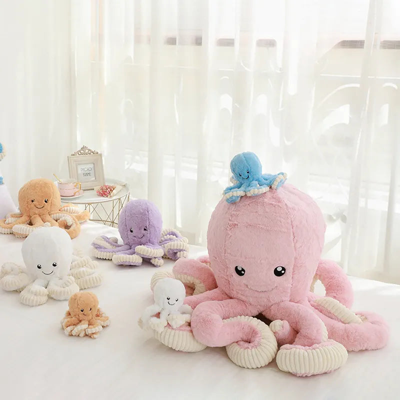 Giant Octopus Plush Toy 80cm Stuffed Animal Plushies Cute Kawaii Soft Doll Baby Kids Birthday Christmas Children Gifts