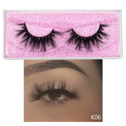 Visofree 5D Mink Eyelashes Long Lasting Mink Lashes Natural Dramatic Volume Eyelashes Extension Thick Long 3D False Eyelashes