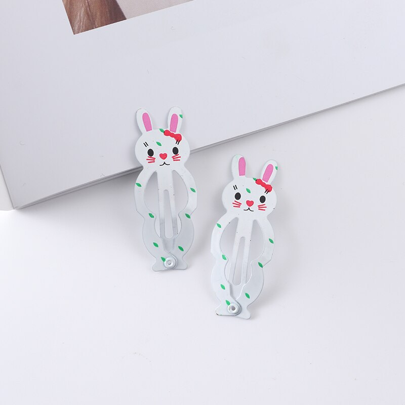 New Girls Cartoon Pattern Hairpins Cute Animal Rainbow Sweet Hair Clips Kids BB Clips Hair Accessories Fashion Barrettes Gift