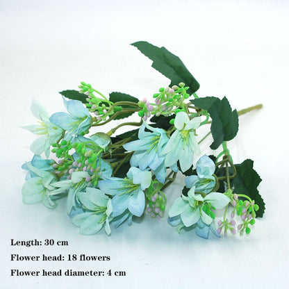 Blue variety autumn fake tea rose peony silk flower autumn gerbera daisy fake flower plastic DIY wedding home accessories