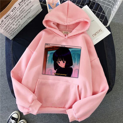 women hoodie kawaii funny ulzzang Sweatshirt harajuku korean style Graphic female clothes Hoodies fashion grunge