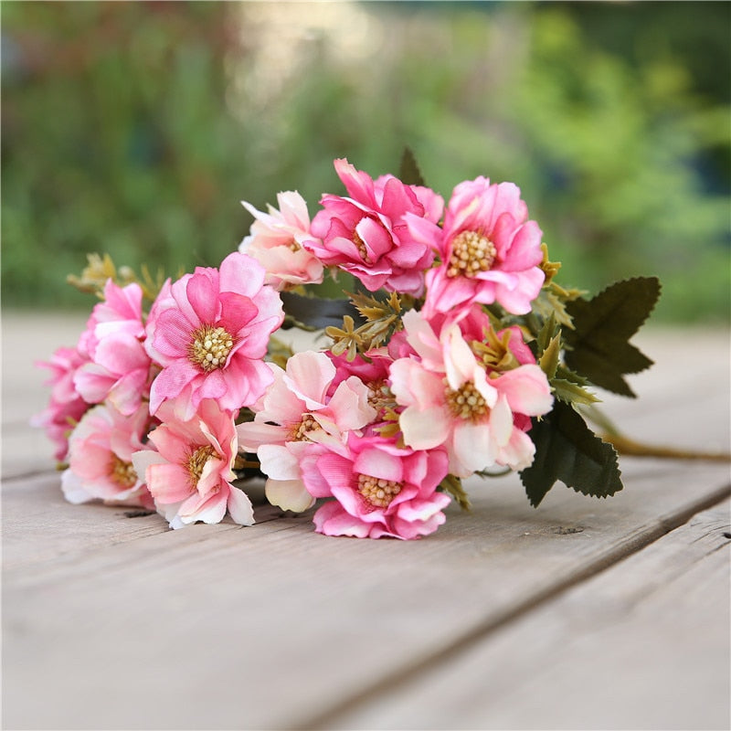 7 forks / bouquet peony fake flower silk flower peony bouquet wedding home decoration fake peony rose