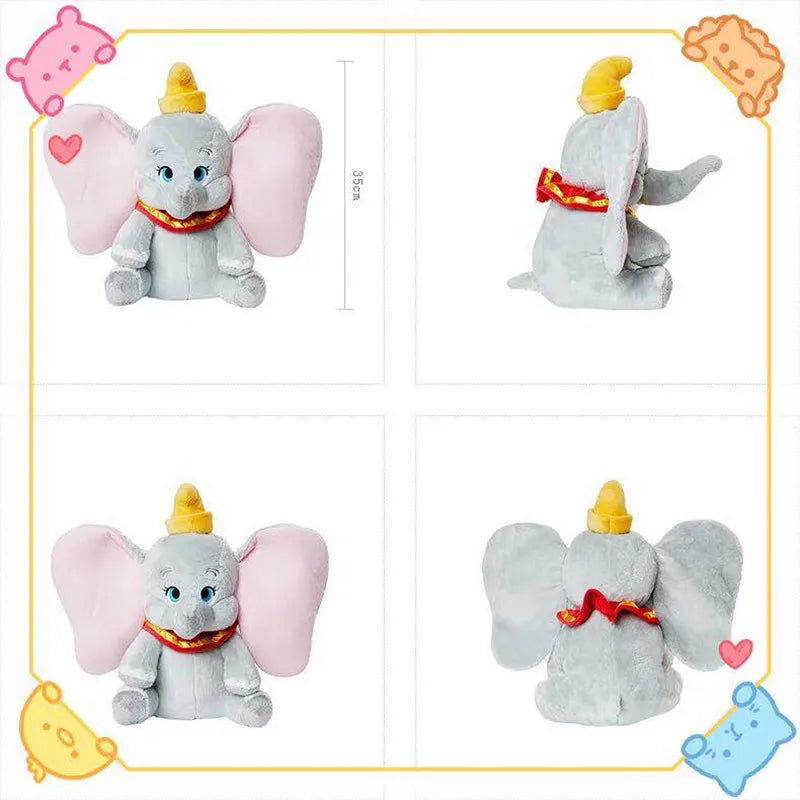 Disney Cartoon Movie Dumbo Stuffed Doll Toys for Baby Fly Elephant Dumbo Animal Soft Plush Toys Kid Xmas Presents Birthday Gift