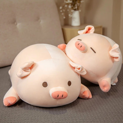 Cute Pink Pig Stuffed Animal 75cm Giant Kawaii Squishy Piggy Plush Toys Soft Doll Pillow Plushies Sleeping Bed Sofa Kids Baby Comforting Birthday Gift