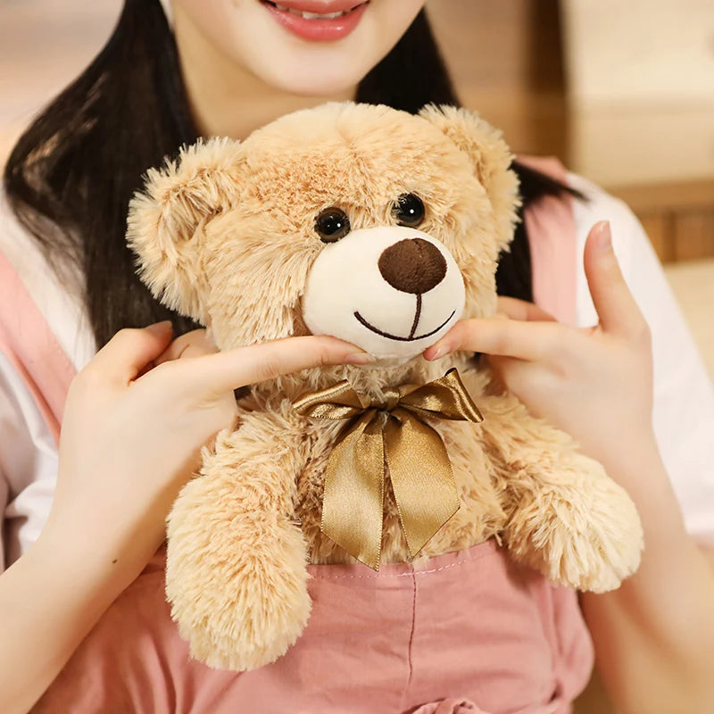 New Arrive 7 Colors 35cm Cute Bow Tie Teddy Bear Plush Toy  Doll For Boy Girl Gift