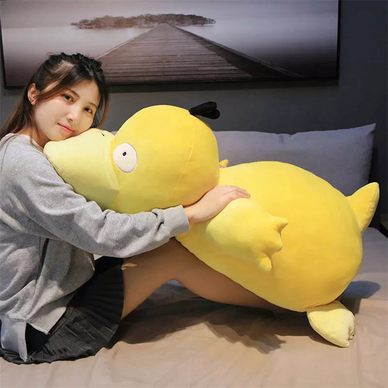 Kawaii Giant Psyduck Plush Yellow Duck Big Size Soft Pillow Home Decoration Sofa Doll Toys for Children Girlfriend Gift