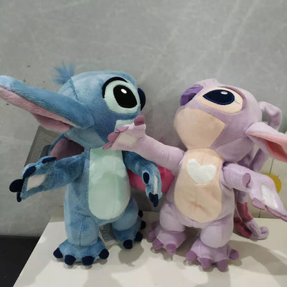 20cm Lilo And Stitch Plush Toys Holding love Stitch Angel Stuffed Soft doll For Couple girlfriend gifts