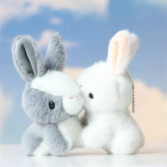 14cm Stuffed Long Ear Rabbit Soft Plush Toys Sleeping Cute Bunny Cartoon Animal Dolls Children Baby Birthday Gift