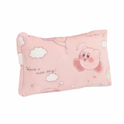 Kawaii Kirby Pink Video Game Pattern Blanket Plush Pillowcase Household Items Home Decoration Birthday Holiday Surprise Gift