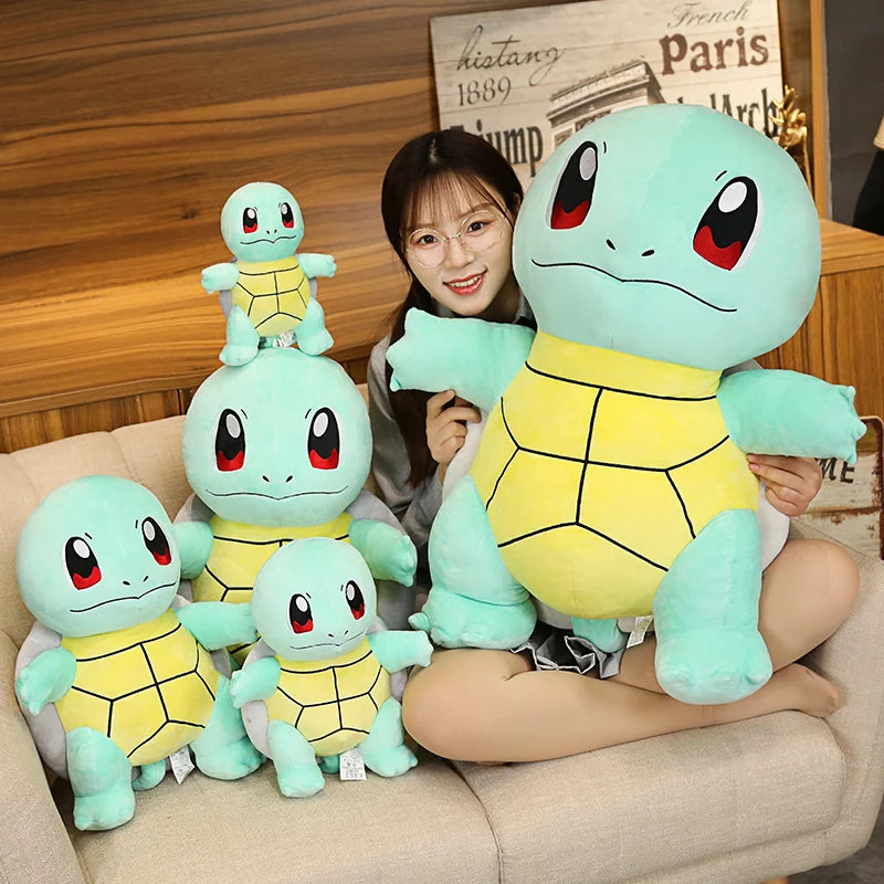 Cute Squirtle Stuffed Animal Plush Toys Soft Doll Plushies Kawaii Blue Tortoise Turtle Sofa Pillow Childrens Kids Birthday Gift