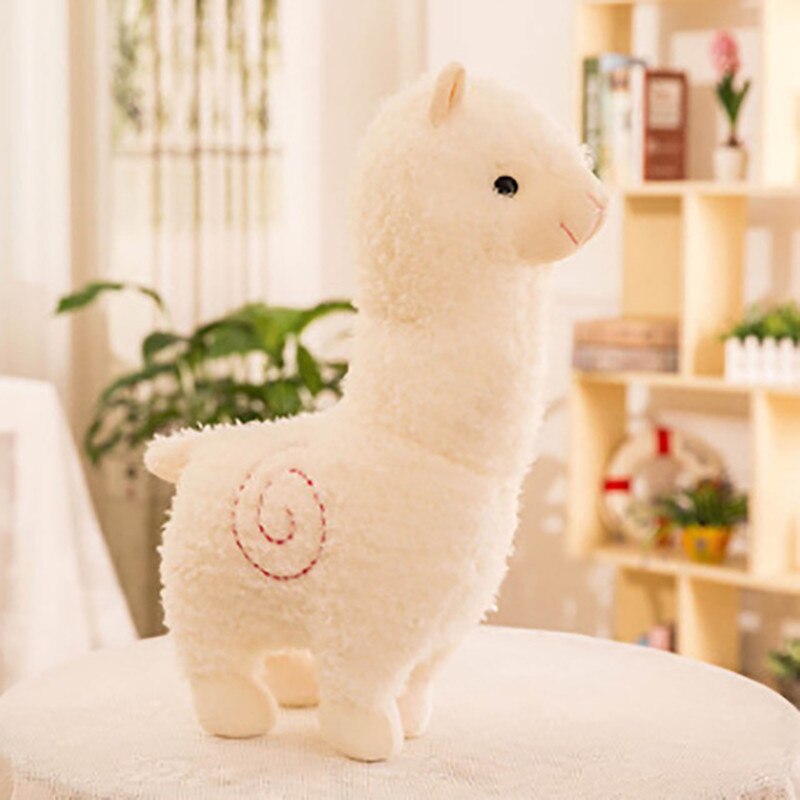 25cm New Alpaca Plush Toy 6 Colors Cute Animal Doll Soft Cotton stuffed doll Home office decor Kids girl Birthday Christmas Gift