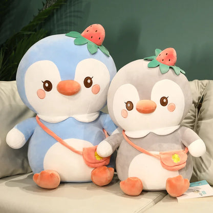 Hot New Kawaii Big Soft Giant Penguin Plush Toys Stuffed Cartoon Animal Doll Pillow Baby Lovely Girls Christmas Birthday Gift