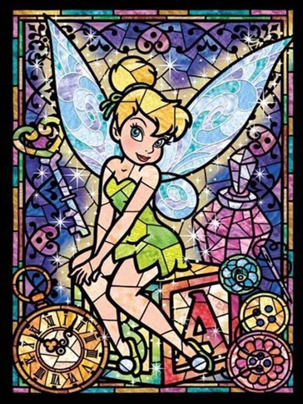 Disney Diamond Painting Cartoon Characters Set Hobby Art 5D DIY Full Drill Fairy Princess Square Round Mosaic Home Decoration