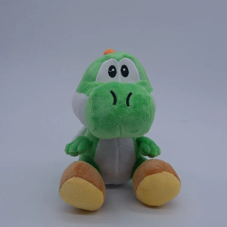 Yoshi Plush Toy 20cm Super Mario Bros Plushie Video Game Green Dinosaur Stuffed Animal Toys Doll Christmas Birthday Gift