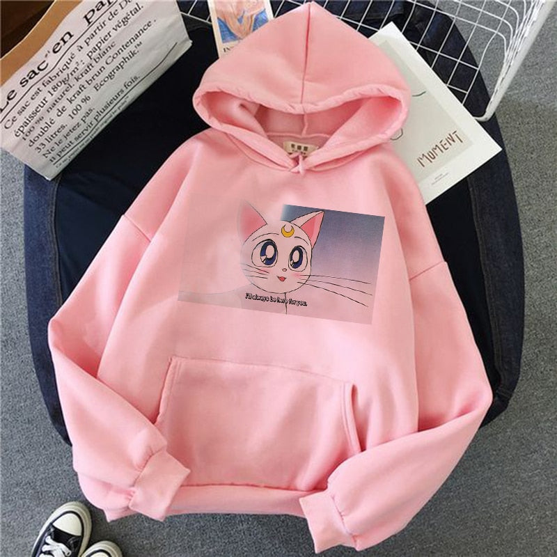 women hoodie kawaii funny ulzzang Sweatshirt harajuku korean style Graphic female clothes Hoodies fashion grunge