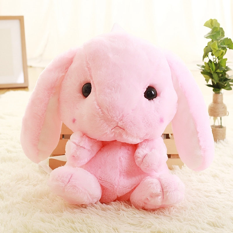 Long Ear Rabbit Plush Bag Cute Doll Kawaii Shoulder Backpack Crossbody Bag Coin Purse Messenger Bags Plush Toy Girls Gift