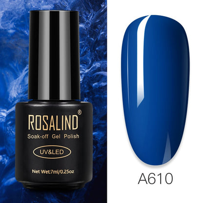 ROSALIND 7ML Gel Polish Glitter Nail Polish All For Nails Manicure Nails Art Base Top Coat UV Semi Permanent Gel Varnishes