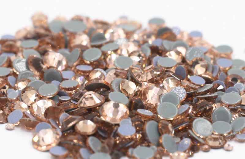 SS6-SS30 40Colors Crystal AB Better DMC Hot Fix Rhinestones,Glass Strass Hotfix Iron On Rhinestones Sewing & Fabric Decorations