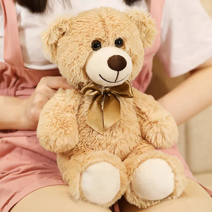 New Arrive 7 Colors 35cm Cute Bow Tie Teddy Bear Plush Toy  Doll For Boy Girl Gift