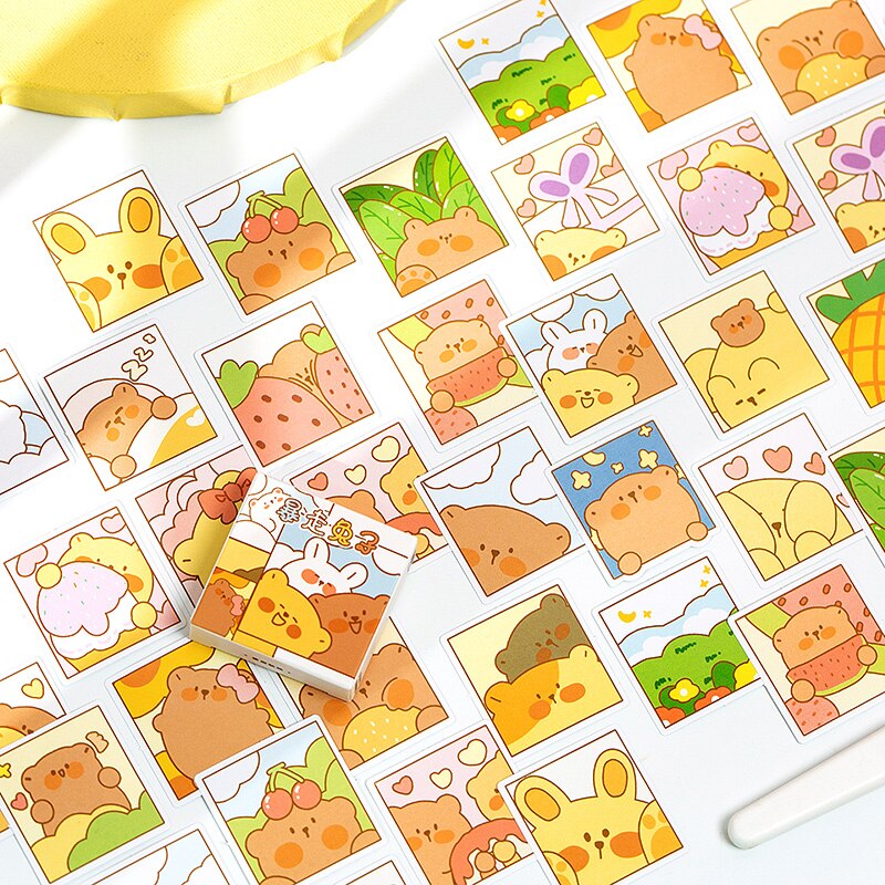 Yoofun 300pcs/box 6 Designs Cute Stickers for Bullet Journaling Scrapbooking kawaii Innovative Decorative Stationery Stickers
