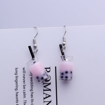 Creative Cute Candy Colorful Animal Gummy Bear Earrings Minimalism Cartoon Design Female Ear Hooks Danglers Jewelry Kids Gift