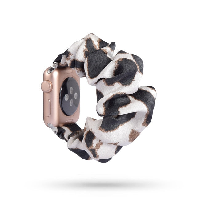 Scrunchie Elastic Watch Straps Watchband for Apple Watch Band Series 7 6 5 4 38mm 40mm 42mm 44mm for iwatch 45/41mm Bracelet