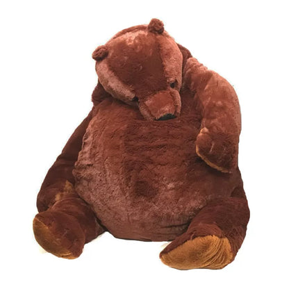 40cm -100cm simulation DJUNGELSKOG Brown Bear Giant Plush Teddy Bear Toy Stuffed Animals Soft Cushion Girl Kids Birthday Gift