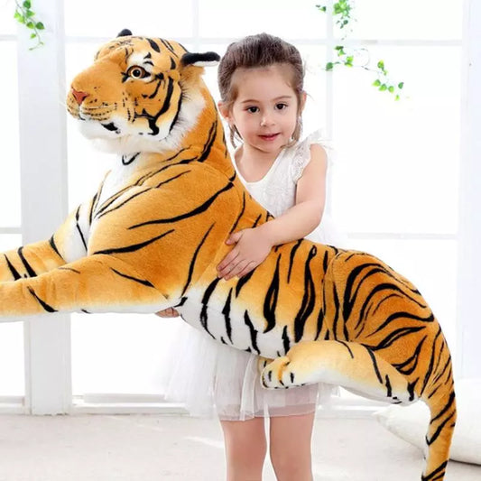 Length including tail Big Tiger  Plush Toy Soft Stuffed Animals Simulation White Tiger Jaguar Doll Children Kids Birthday Gift