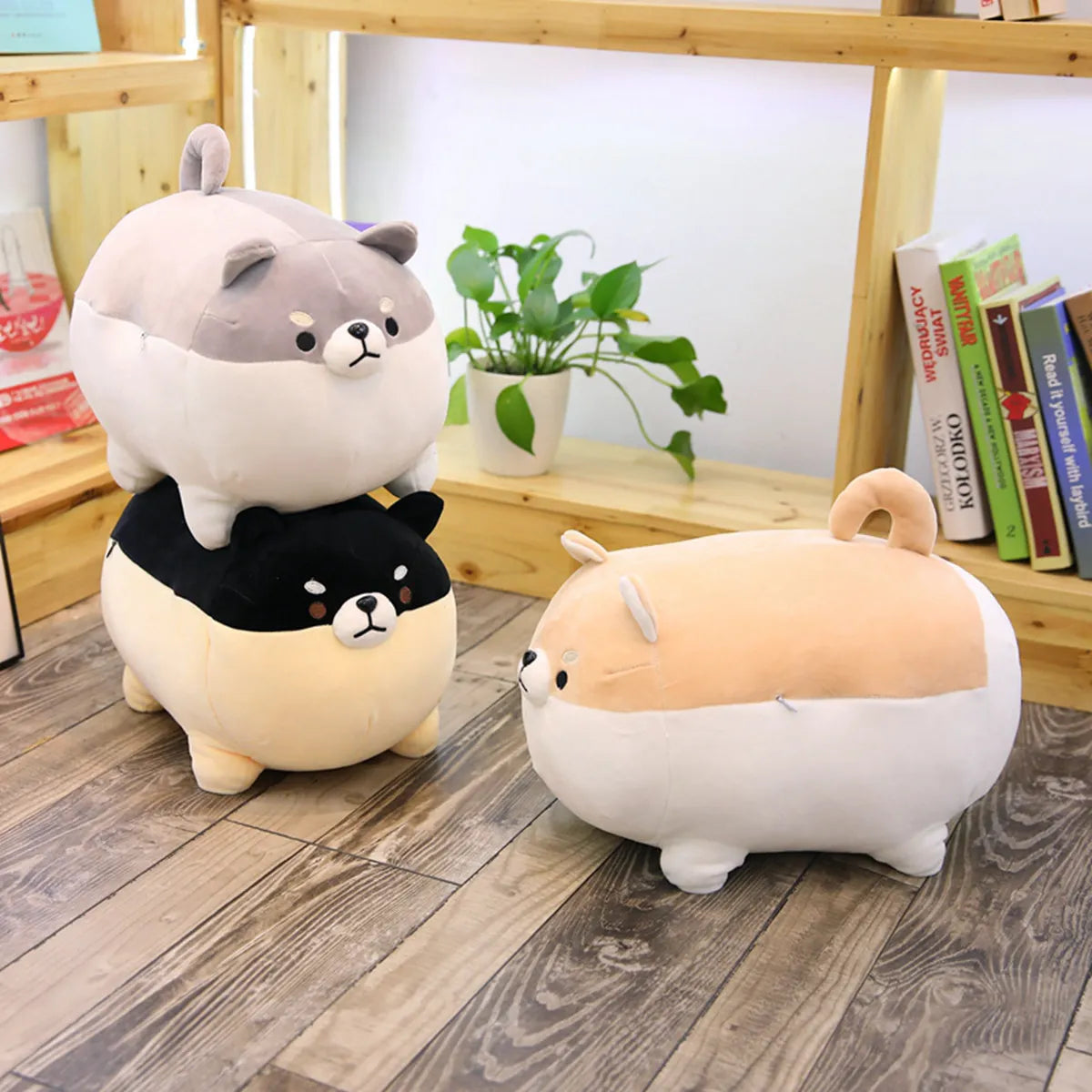 40/50cm Cute Shiba Inu Dog Cat Pig Plush Toy Stuffed Soft Kawaii Animal Pillow Lovely Gift for Kids Baby Children Good Quality