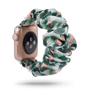 Scrunchie Elastic Watch Straps Watchband for Apple Watch Band Series 7 6 5 4 38mm 40mm 42mm 44mm for iwatch 45/41mm Bracelet