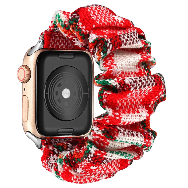 Scrunchie Elastic Watch Straps Watchband for Apple Watch Band Series 7 6 5 4 38mm 40mm 42mm 44mm for iwatch 45/41mm Bracelet