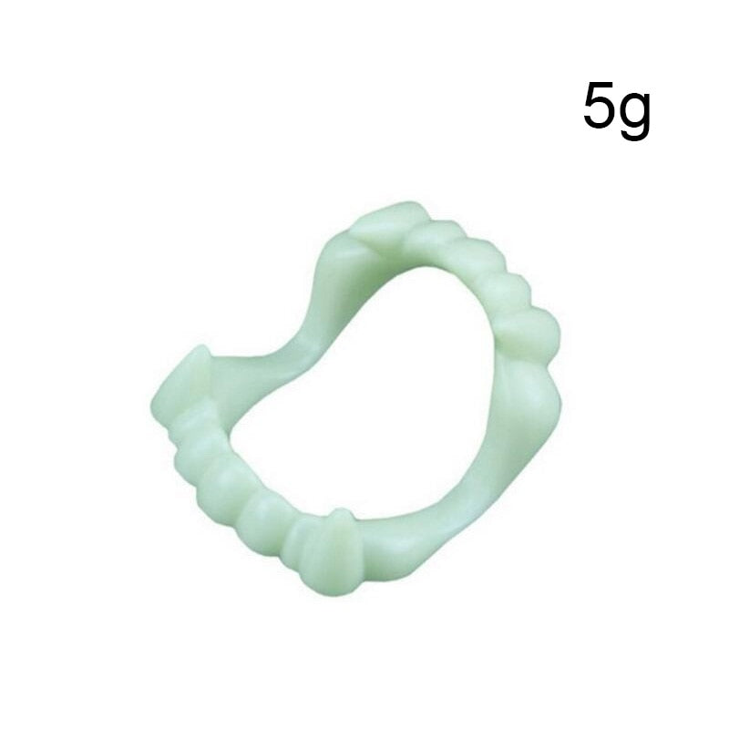 1 Pair Vampire Teeth Fangs Dentures Props Halloween Costume Props False Teeth Solid Glue Denture Adhesive Halloween Party Decor