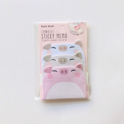45 Sheets/Pack Kawaii Penguin Pig Bear Cat Memo Pads Student Stationery School Office Supply