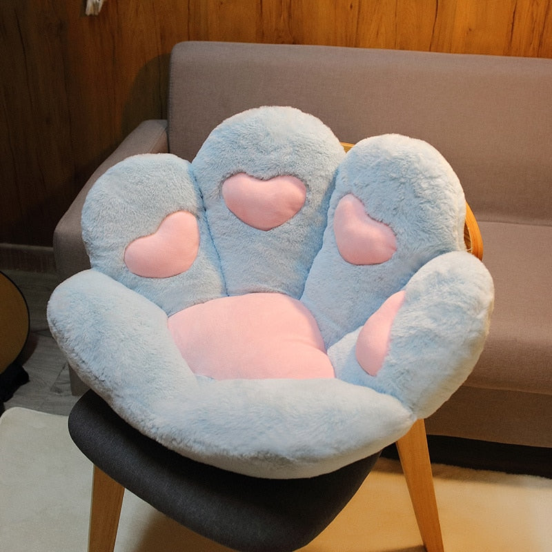 Kawaii Paw Pillow Animal Seat Cushion Stuffed Cat Paw Flower Pillow Plush Sofa Indoor Floor Home Chair Decor Children Gift