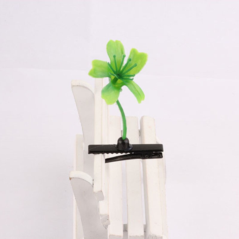 1PC Funny Show Bean Sprout Bobby Hairpin Flower Plant Hair Clips For Kids Girls Women Hair Styling Tool