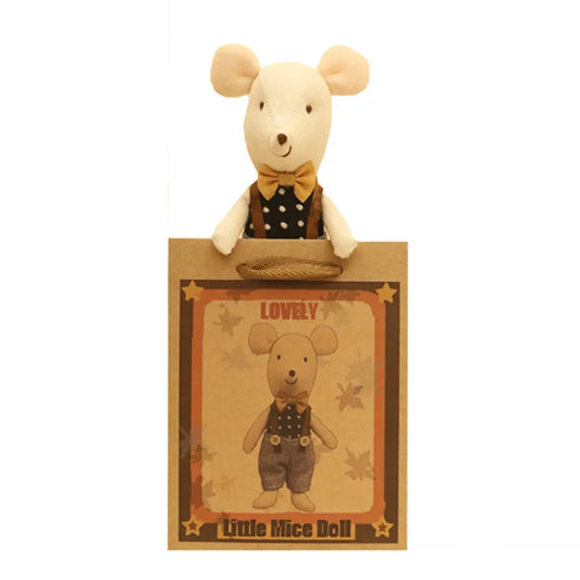 Mouse plush 15cm little girl love doll cute stuffed animals plush doll Christmas gift mini love doll little mouse