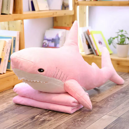 GIANT Shark Plushie 140cm Stuffed Animal Plush Toys Blue Pink Purple Yellow Rainbow Pillow Big Large Kids Christmas Gift